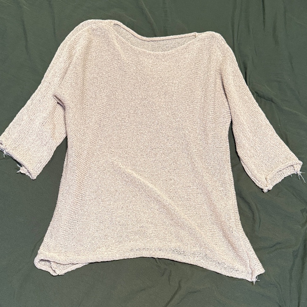 SHEIN Light Beige Knit Sweater
